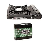 RSonic tragbarer Gaskocher mit Tragekoffer | Slim Edition | Turbo Leistung 2.75...
