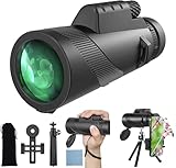 12x50 Monocular, Monokel Fernglas, MonocularTelescope, mit BAK4-Prisma und...
