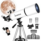 Dianfan Teleskop,80mm Öffnung 600mm Teleskop Astronomie Profi für...