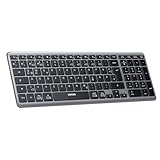 UGREEN Bluetooth Tastatur Kabellos (BT5.0+2.4G), Wiederaufladbare Ultra Slim...