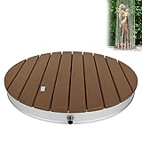 UISEBRT Gartendusche Außendusche aus WPC und Aluminium - Mobile Bodendusche...