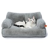 MEWOOFUN groß Katzenbett kleines Hundesofa Flauschig und waschbar Katzensofa...