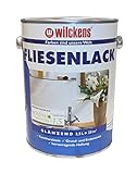 Wilckens 2,5 L. Fliesenlack Weiß Glänzend, Speziallack Wandfliesen, Küche,...