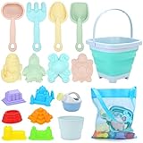 TUZHE Sandspielzeug Strandspielzeug Kinder 18 Stück Sandspielzeug Set...