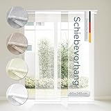 Rapid Teck Schiebevorhang Schiebegardine Weiß Transparent 60cm x 245cm...