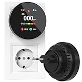CHZHVAN Kohlenmonoxid- und Gasmelder mit Stecker, 4-in-1 CO-Melder mit...