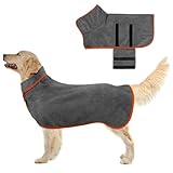 Jostift Hundebademantel, Mikrofaser Hunde Bademantel Badetuch, Hundebademantel...