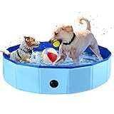 Fulhdedi Klappbarer Hundepool 100x30cm - Tragbare PVC Badewanne für Große...