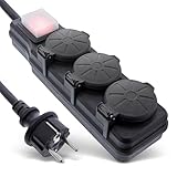 InLine 3-Fach Steckdosenleiste, Außensteckdose, Outdoor, Mehrfachsteckdose,...