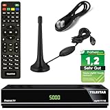 Telestar TT7 DVB-T2 Receiver + 3 Monate Freenet GRATIS + DVB-T Antenne + netshop...