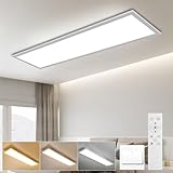 LEOEU LED Panel Deckenleuchte 120x30CM, Deckenlampe mit Fernbedienung 40W...