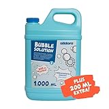alldoro 60656 Seifenblasen-Flüssigkeit Nachfüllflasche, Kanister mit 1,2 l...
