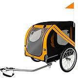 Purlov Hundeanhänger für Fahrrad bis 40 kg mit 75 × 52 × 65 cm...