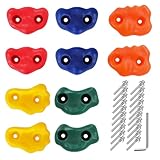 CIOXSOIO 10 Stück Klettergriffe Kinder Outdoor - Klettersteine | Kletterwand...