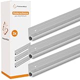 Preiswert&Gut 3X Kederschienen Aluminium 100 cm – Führungsschienen für Ø7-9...