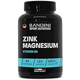 Bandini® Zink Magnesium ULTRA Hochdosiert Komplex mit Magnesium, Zink & Vitamin...