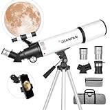 Dianfan Teleskop,80mm Öffnung 600mm Teleskop Astronomie Profi für...