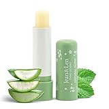 Jean & Len Feuchtigkeitsspendender Lip Balm Bio-Aloe Vera & Minze, bewahrt die...