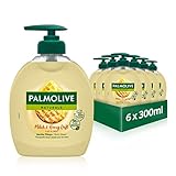Palmolive Seife Naturals Honig & Milch 6x300ml - flüssige Handseife zur sanften...