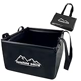 Sunshine smile Outdoor Faltschüssel,Faltbarer Eimer,15L Outdoor...