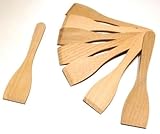 Hs24store 8 x Raclette Schieber Wender Raclettespachtel Schaber aus Buche Holz