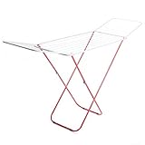 rg-vertrieb Flügelwäschetrockner Rot: Stabile Stahl-Konstruktion, 18m...