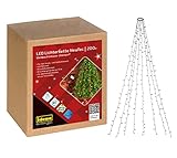 Idena 31040 - LED Lichterkette mit 200 LEDs in Warmweiß, NewTec...