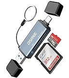 DSRKE SD Kartenleser mit USB 3.0/USB C Dual-Stecker für Computer/Telefon,...