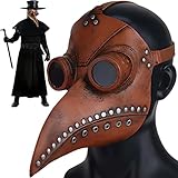Retoo Schnabelmaske Pest Doktor Maske Latex, Lange Nase Vogel Schnabel Maske...