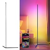 LuminexDesigns LED Stehlampe RGB Standleuchte 150cm - Ecklampe Dimmbar Bunt mit...