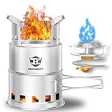 Bestargot Hobo Kocher Gaskocher, Camping Holzofen und Gas Campingkocher aus...