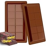 Schokoladenform Silikon Tief,2 Stück Schokoladenform Schokolade,Silikonform...