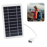 Tragbares 5W 5V Solarpanel mit USB，Anschluss für unterwegs ，Solar...