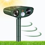 Katzenschreck Ultraschall, Solar Tiervertreiber Katzenvertreiber Wasserdicht,...