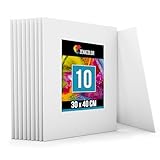 Zenacolor - Canvas Set 10 teilig - Leinwand zum Bemalen 30x40cm - Gemälde auf...