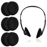 6 Stück Kopfhörer Ohrpolster Schaumstoff Polster 51mm Schwarz Earpads Ersatz...