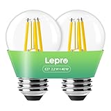 Lepro Energieklasse A E27 LED Warmweiss, 2.2W 470 Lumen Glühbirne E27, Nicht...