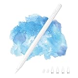MoKo Stylus Pen für Android Touchscreen,Tablet-Stift für Samsung Galaxy Tab A9+/Lenovo/Huawei/Vivo und Andere Android Smartphone & Tablet, Wiederaufladbarer Universal Active Fine Point Stylus, Weiß