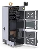 Defro Firewood Plus Holzkessel, 19 kW, Naturzugkessel für Zentralheizung,...