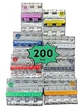 AF® - 200 Münzhülsen mannigfach | 25 Münzrollen für 2 euro, 1 euro, 50cent,...
