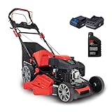 Scheppach Benzin Rasenmäher MS225-56E mit E-Start | Radantrieb | 6PS | 56 cm...