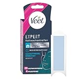 Veet Expert Kaltwachsstreifen Gesicht - Wachsstreifen zur Haarentfernung für...