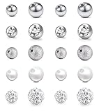 Mayhoop 10 Paar 14G 5mm/8mm Piercing Kugeln Bauchnabelpiercing Kugeln...