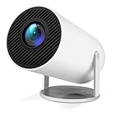 Mini Beamer 4K Unterstützt Android 11,Beamer Handy Outdoor 180°Drehbarer,Mini...