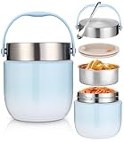 Thermobehälter für Essen 1200ml, Thermoschüssel mit Deckel,...