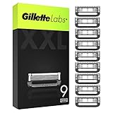 Gillette Labs Rasierklingen, 9 Ersatzklingen für Nassrasierer Herren und Heated...