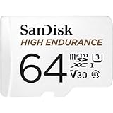 SanDisk High Endurance microSDXC Speicherkarte 64 GB + Adapter (Für Dash-Cams...