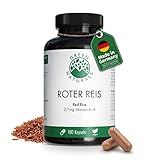 Roter Reis | 180 vegane Kapseln | Hochdosiert: 2,7 mg Monakolin K pro Kapsel |...