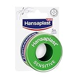 Hansaplast Fixierpflaster Sensitive (5 m x 2,5 cm), hypoallergenes Tapeband zur...