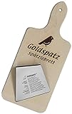 Goldspatz Spätzlebrett inkl. Edelstahl-Schaber (Besonderheit: Spätzle-Rezept...